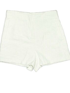 Classic High-Rise White Women's Shorts